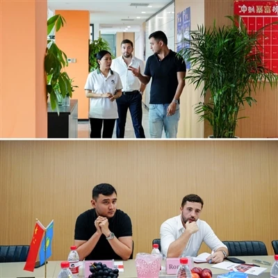 Kazakh Client tuaj xyuas Zhen'an Group Thaum Lub Rau Hli 3, 2024